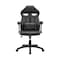 Armen Living Aspect Adjustable Racing Gaming Chair in Black Faux Leather and Mesh with Lumbar Support Pillow LCASGCBLK - alternate 2